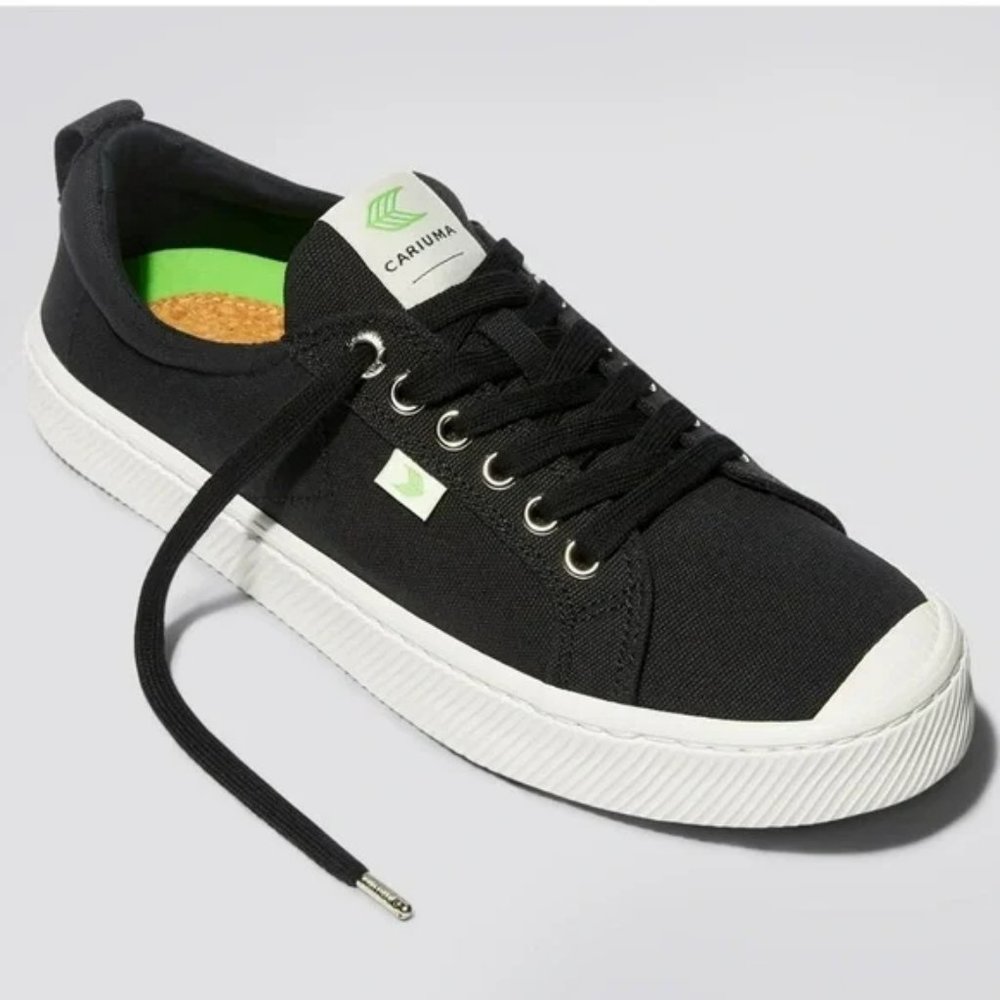 CARIUMA OCA Low Black Canvas Sneaker Shoes Unisex 10 Women 8.5 Men NEW